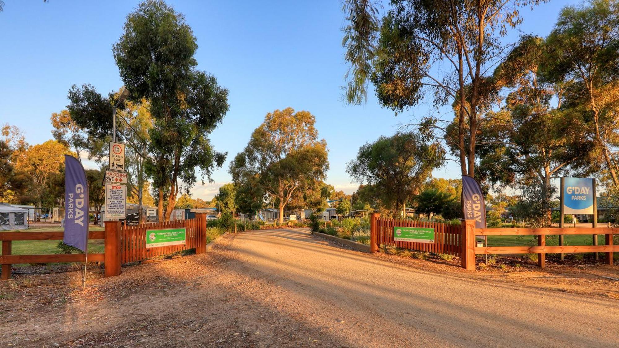 Yarrawonga Riverlands Tourist Park Eksteriør bilde